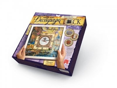 Комплект креативного творчества Dankotoys "Decoupage Clock" с рамкой