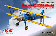 Пластикова модель 1/32 ICM 32050 американський навчальний літак Stearman PT-17/N2S-3 Kaydet