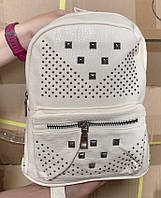 Жіночий стильний рюкзак у кольорах, молодіжні рюкзаки, модні рюкзаки, 1231 Білий 7