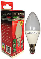 Лампа LED ДС 8W-E14-4000K 720Lm LU-C37-08144 (100шт/ящ) (24міс.гарантії) TM LUMANO