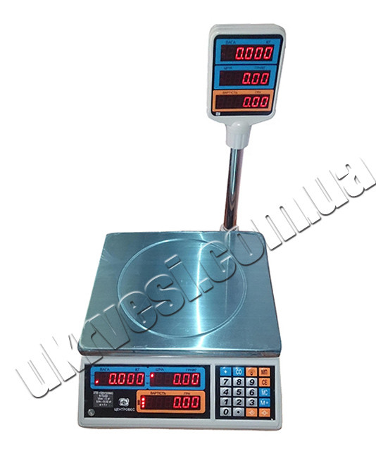 Весы торговые ВТЕ-Центровес-30Т2-ДВ-(СВ) ― электронные настольные весы Весы торговые ВТЕ-Центровес-30Т2-ДВ-(СВ) ― электронные настольные весы