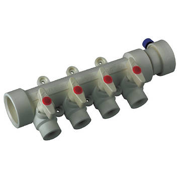 Колектор 4-way з кульовими кранами KOER K0171.PRO - 40x20 PPR
