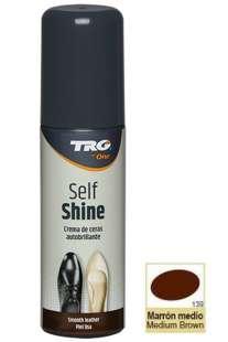 Рідкий крем для взуття середньо-коричневий TRG Self Shine, 75 мл, фото 1