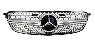 Решітка радіатора Mercedes C292 GLE Coupe стиль Diamond AMG (Срібло)