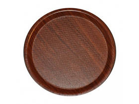 Круглий піднос з ламінованим покриттям 38 см для офіціантів