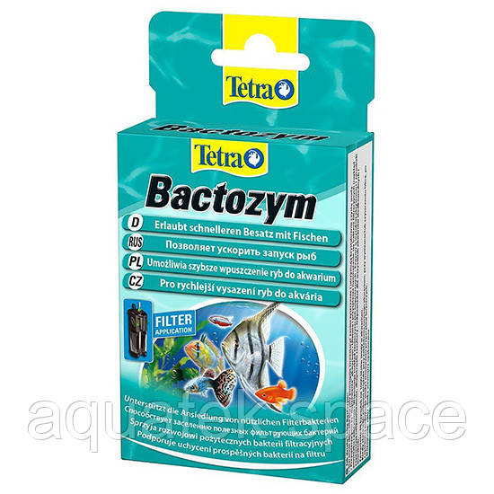 Кондиціонер для води Tetra Bactozym, 10 капсул