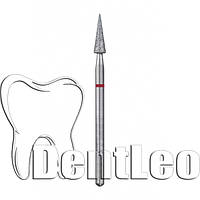 Бор алмазний конусний — 164.100.025 (КРАСНИЙ)