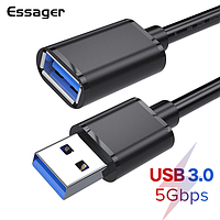 Кабель подовжувач для передачі даних ESSAGER USB (тато-мама) 2 метра