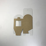 Коробка для чашки, 100*100*100 мм, з вікном, крафт, фото 6