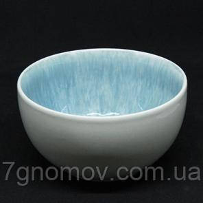 Набір 6 керамічних блакитних піал Айсберг 15 см