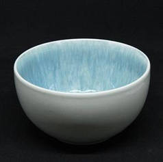 Набір 6 керамічних блакитних піал Айсберг 15 см