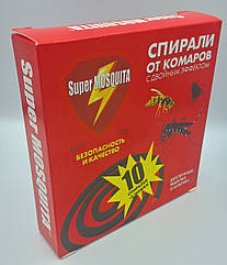 Спіраль проти комарів Супер Москіта від мух,ос, коматрів, 10 шт.