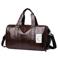 Мужская дорожная фитнес-сумка с отделением для обуви Joy Art LPI1002, коричневая