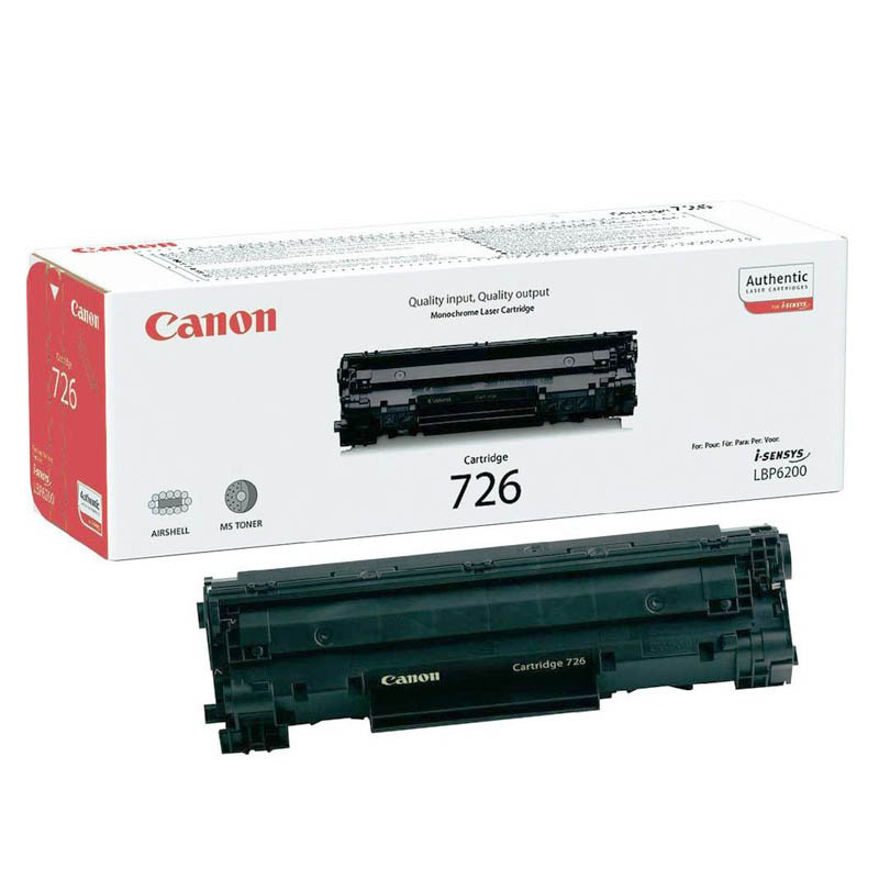 Оригінальний картридж Canon 726 (3483B002) Black до принтера LBP 6200 LBP 6200d LBP 6200dw LBP 6230dw i-Sensys