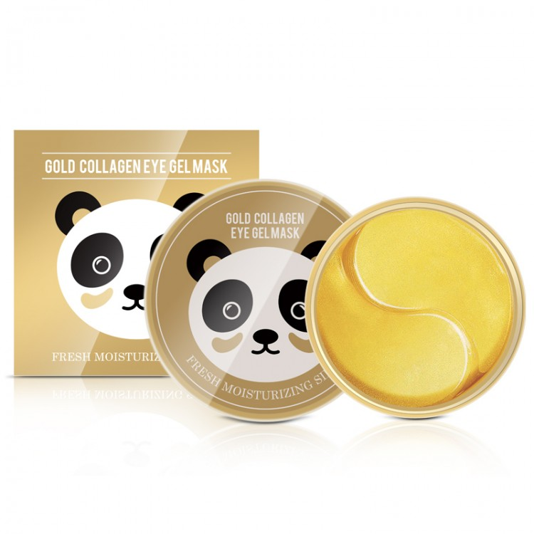 Гідрогелеві патчі SERSANLOVE Gold Collagen Eye Gel Mask з золотом і колагеном