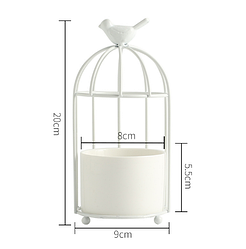 Горщик для квітів. Модель RD-0141 Білий горщик/біла рамка