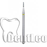 Бор алмазный конусный с полусферой на торце - 194.080.012 (ЖЕЛТЫЙ)