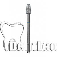Бор алмазный конусный с полусферой на торце - 194.090.050 (СИНИЙ)