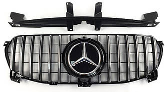 Решітка радіатора Mercedes W167 GLE-стиль GT Panamericana (хром смужки)