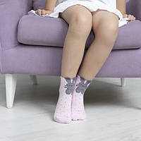 Детские носки с зайчиком на резинке. Размер 21-26