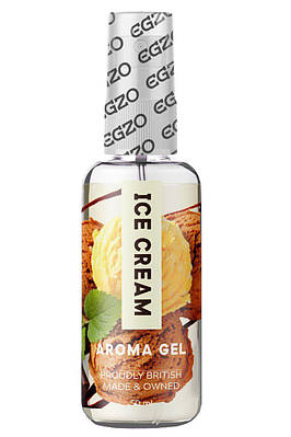 Оральний гель лубрикант EGZO AROMA GEL - Ice Cream 50 мл. / Їстівна змазка для орального сексу