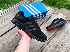 Чоловічі літні кросівки сітка Adidas Climacool дихають Black чорні, фото 4