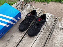 Чоловічі літні кросівки сітка Adidas Climacool дихають Black чорні, фото 5