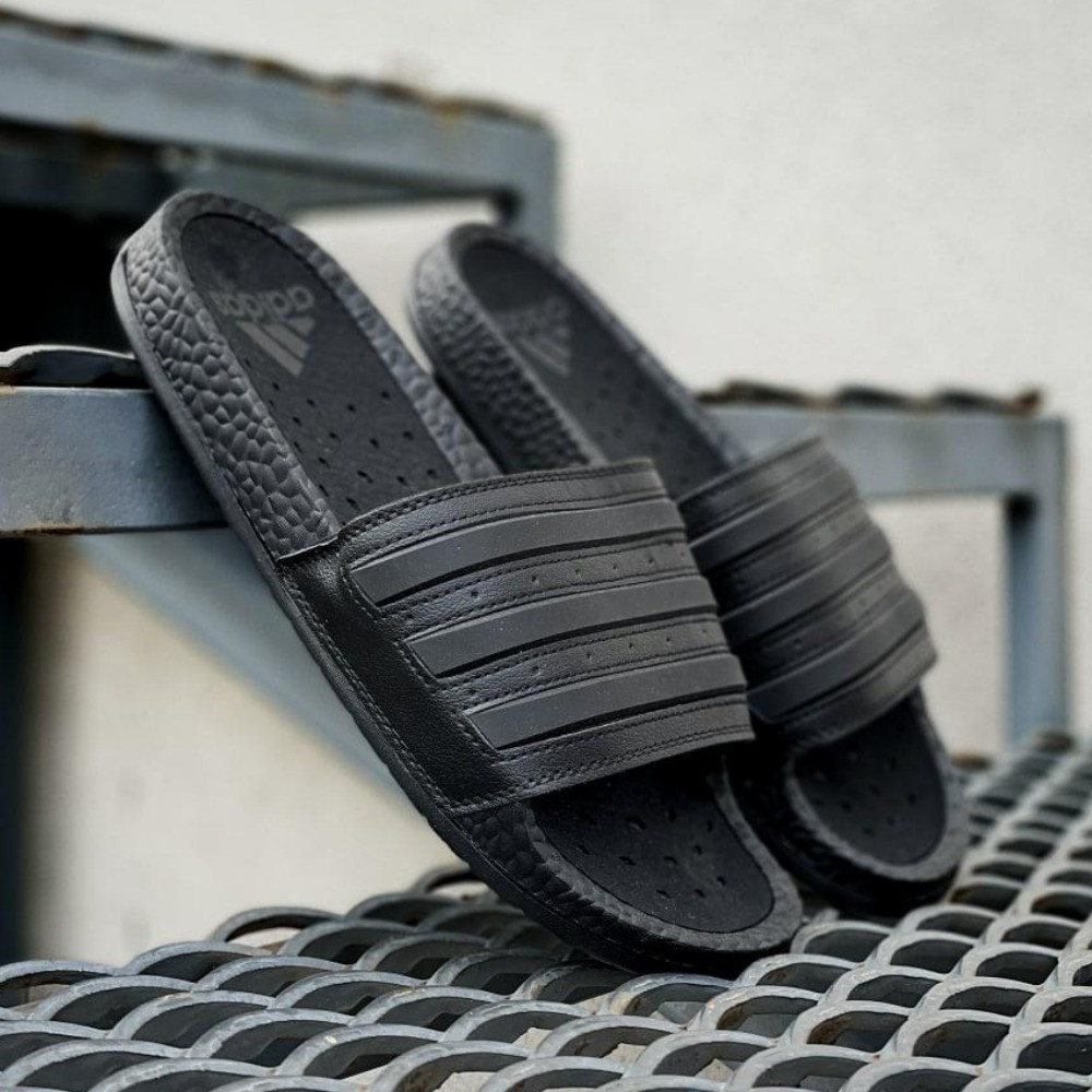 Купить Мужские шлепанцы Adidas тапочки адидас черные шлепки сланцы ...
