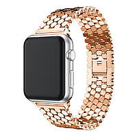 Металлический ремешок CaseFashion для Apple watch 42/44 mm rose gold