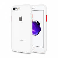 Противоударный чехол CaseFashion для iPhone 7/8 white/red