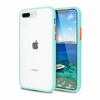 Противоударный чехол CaseFashion для iPhone 7 Plus/8 Plus turquoise/red