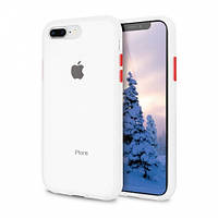 Противоударный чехол CaseFashion для iPhone 7 Plus/8 Plus white/red