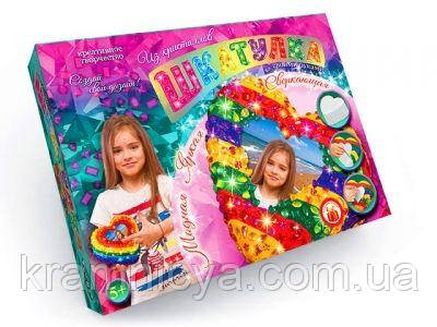 Скринька з кристалів своїми руками Серце (SHK-01-02), фото 1