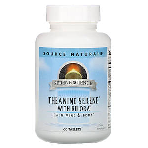 Амінокислота Л-Теанін Source Naturals Serene Science Theanine Serene with Relora 60 таб.