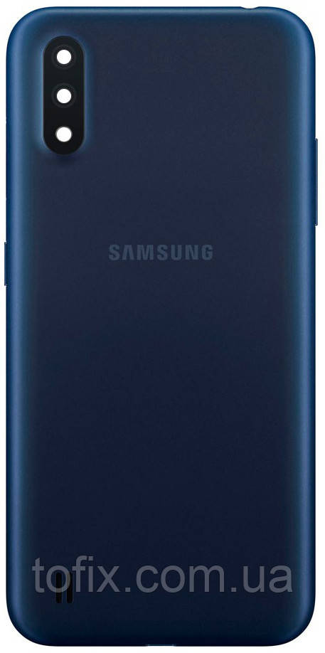 Задня панель корпусу (кришка акумулятора) для Samsung A015 Galaxy A01, оригінал Синій