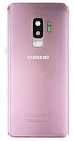 Задняя панель корпуса (крышка) для Samsung Galaxy S9 Plus G965, со стеклом камеры, оригинал Фиолетовый
