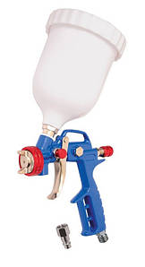 Пневматичний фарборозпилювач MasterTool 81-8715, HP СБ 600 мл, пластик, 1,5 мм, 120-170 л/хв, 3,5-5 бар