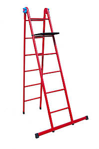 Драбина універсальна металева Господар 79-1016 (6 ступенів зі столиком, h=1610-3620 мм, max 150 кг)