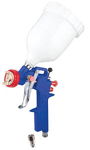 Пневматичний фарборозпилювач MasterTool 81-8715, HP СБ 600 мл, пластик, 1,5 мм, 120-180 л/хв, 3,5-5,0 бар