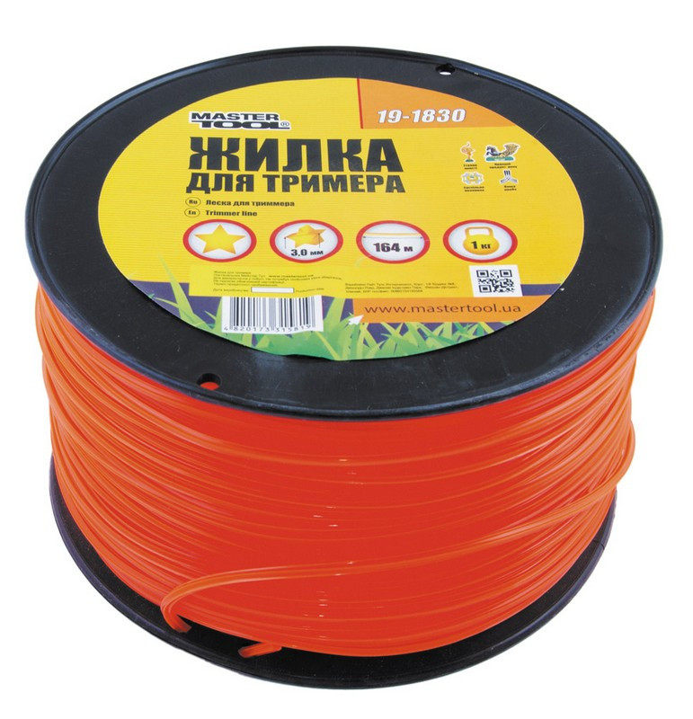 Лісочка для тріммера MasterTool 19-1830, 3,00 мм*164 м, "зірка"