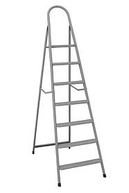 Драбина металева MasterTool 79-1047 "ІТАЛІЯ" (7 ступенів з розтяжками, h=1540 мм, max 150 кг)