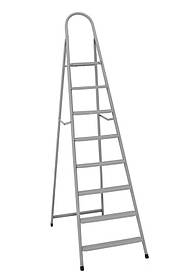 Драбина металева MasterTool 79-1049 "ІТАЛІЯ" (9 ступенів з розтяжками, h=1960 мм, max 150 кг)