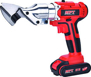 Ножиці акумуляторні по металу MPT MCS2150.B1, 21 Li-ion 1.5 Ач 2 швидкості 0.1-1.5 мм сумка