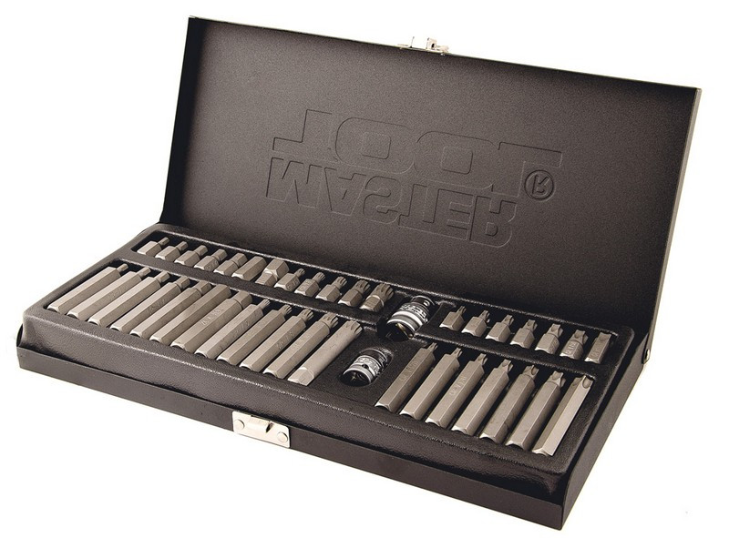 Набір насадок ударних MasterTool 78-1240 (TORX, HEX, SPLINE), 40 шт, фото 1