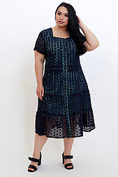 Сукня Віолетта синій(бірюзовий) 50 (100676)