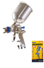 Краскопульт MasterTool 80-8903, HVLP СБ 600 мл, алюміній, 1,4 мм, 160-240 л/хв, 3-4 бар