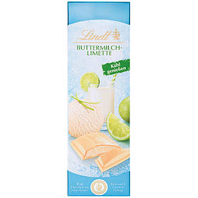 Шоколад Lindt White Chocolate Buttermilch Limette 100g