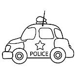 Набір для розпису по контурах для дітей Riviera Blanca Поліцейське авто 25x25 см (КА-025), фото 3