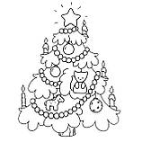 Набір для розпису по контурах для дітей Riviera Blanca Ялиночка 25x25 см (КА-031), фото 3