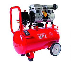 Компресор MPT MAC80243S OIL FREE 24 л, 800 Вт, 1450 об/хв, 7 атм, мідна обмотка, безшумний